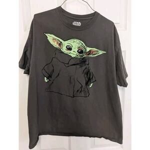 Star Wars Baby Yoda Grogu Men's Graphic T-Shirt - Size XL